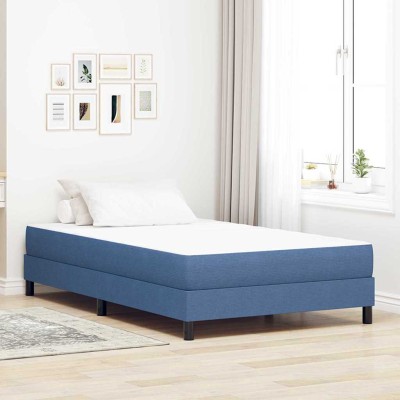 Colchón de Cama con colchón Azul 120 x 200 cm tela