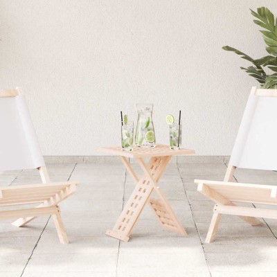 Mesa de Café Marrón 33 x 33 x 40.5 cm Madera maciza de Nogal