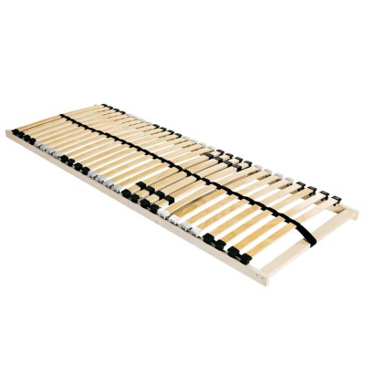 Cama con listones Marrón 80 x 190 cm Madera de haya maciza