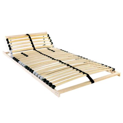 Cama con listones Marrón 90 x 190 cm Madera de haya maciza