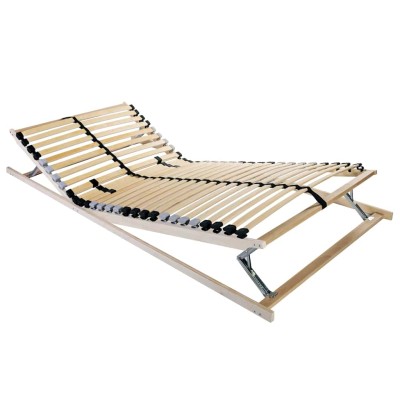 Cama con listones Marrón 70 x 190 cm Madera de haya maciza