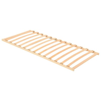 Base de lamas Marrón 90 x 190 cm Madera de haya maciza
