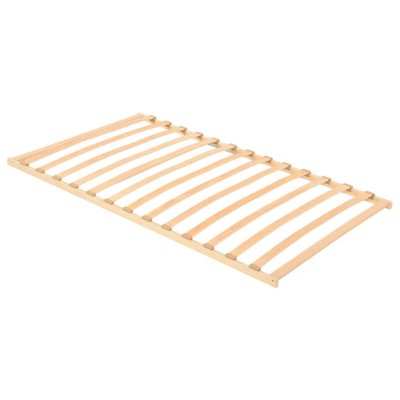 Base de lamas Marrón 100 x 190 cm Madera de haya maciza