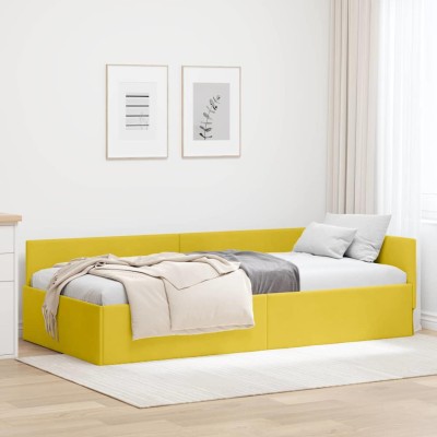 Estructura de cama en esquina Otro Manual Amarillo 80 x 200 cm