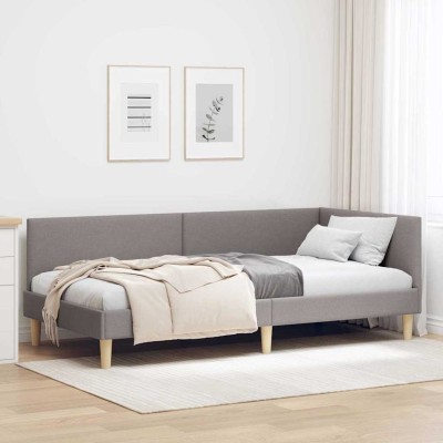 Estructura de cama en esquina Otro Manual Taupé 80 x 200 cm