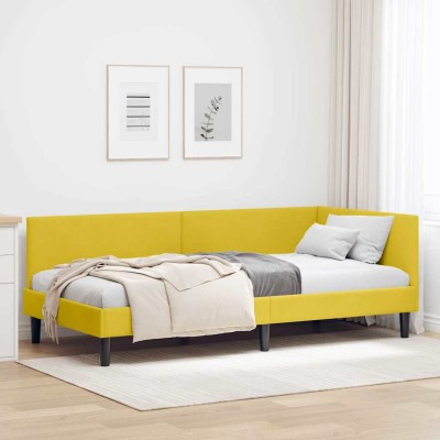 Estructura de cama en esquina Otro Manual Amarillo 80 x 200 cm