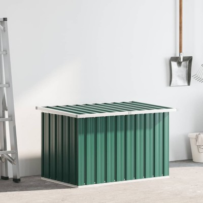Caja de almacenaje para jardín verde 109x67x65 cm