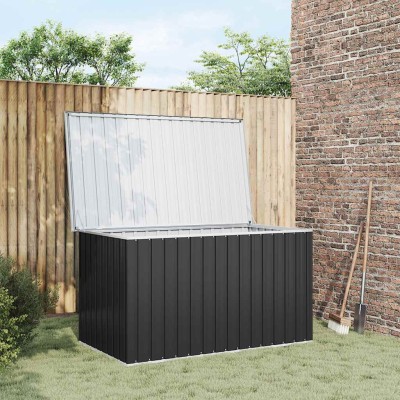 Caja de almacenaje para jardín gris antracita 171x99x93 cm