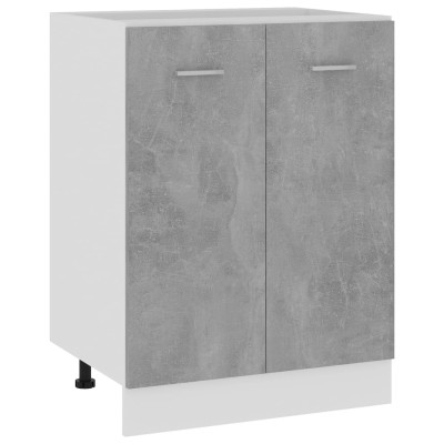 Armario bajo "Lyon" Gris Hormigón 60x46x81,5 cm Madera de ingeniería