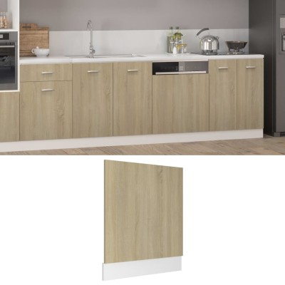 Panel para lavavajillas "Lyon" roble Sonoma 59,5x3x67 cm madera de ingeniería