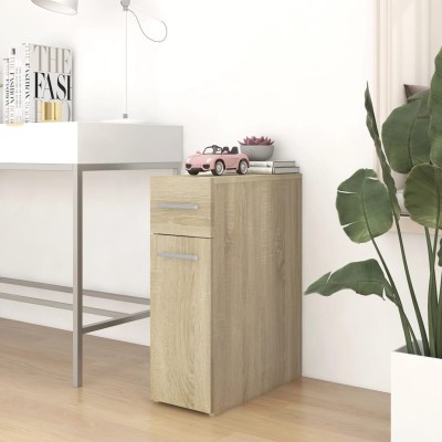 Armario boticario madera contrachapada color roble 20x45,5x60cm